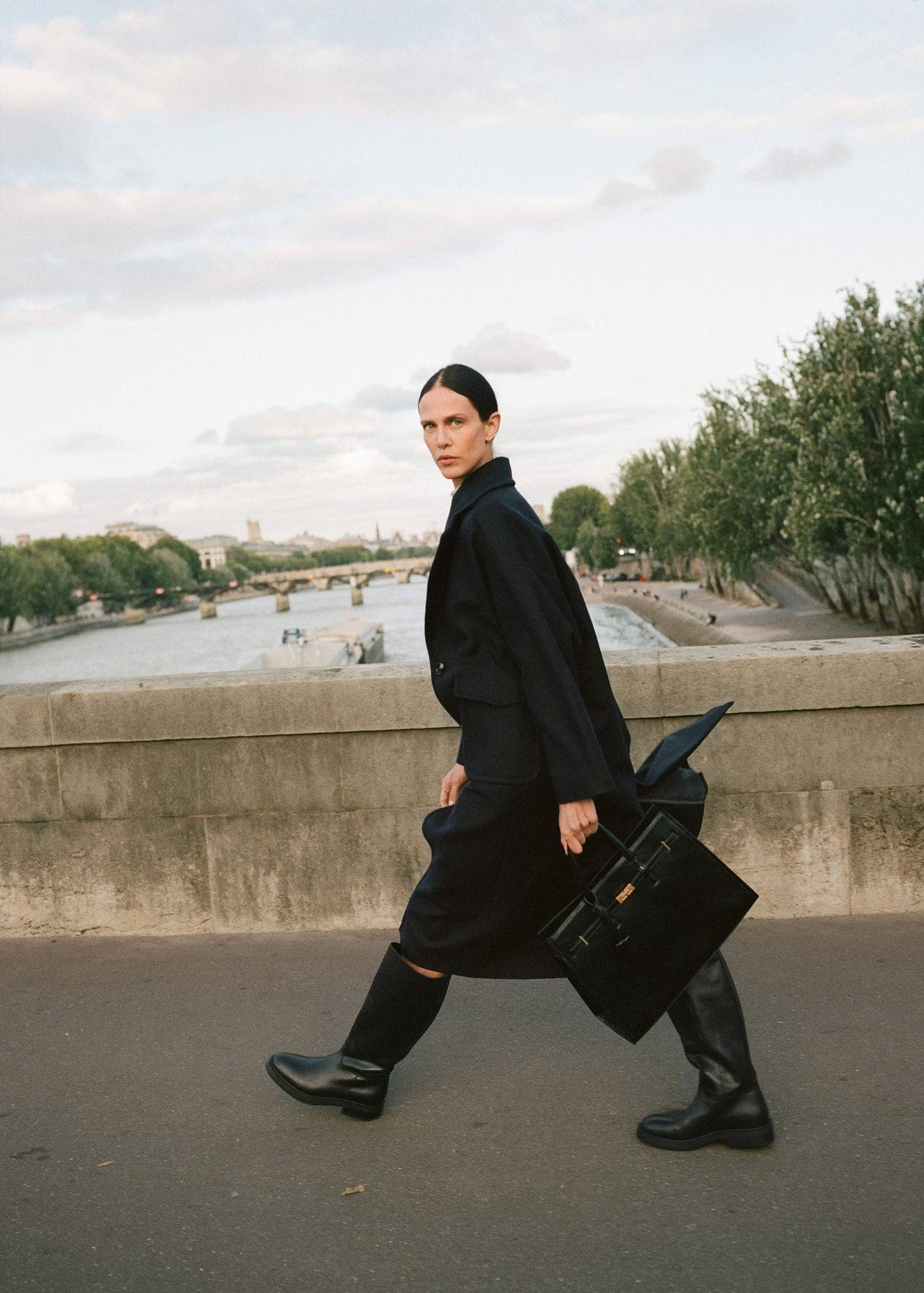 Aymeline Valade in Paris by Alejandro Sonoro for Mango Fall 2021 Ad ...