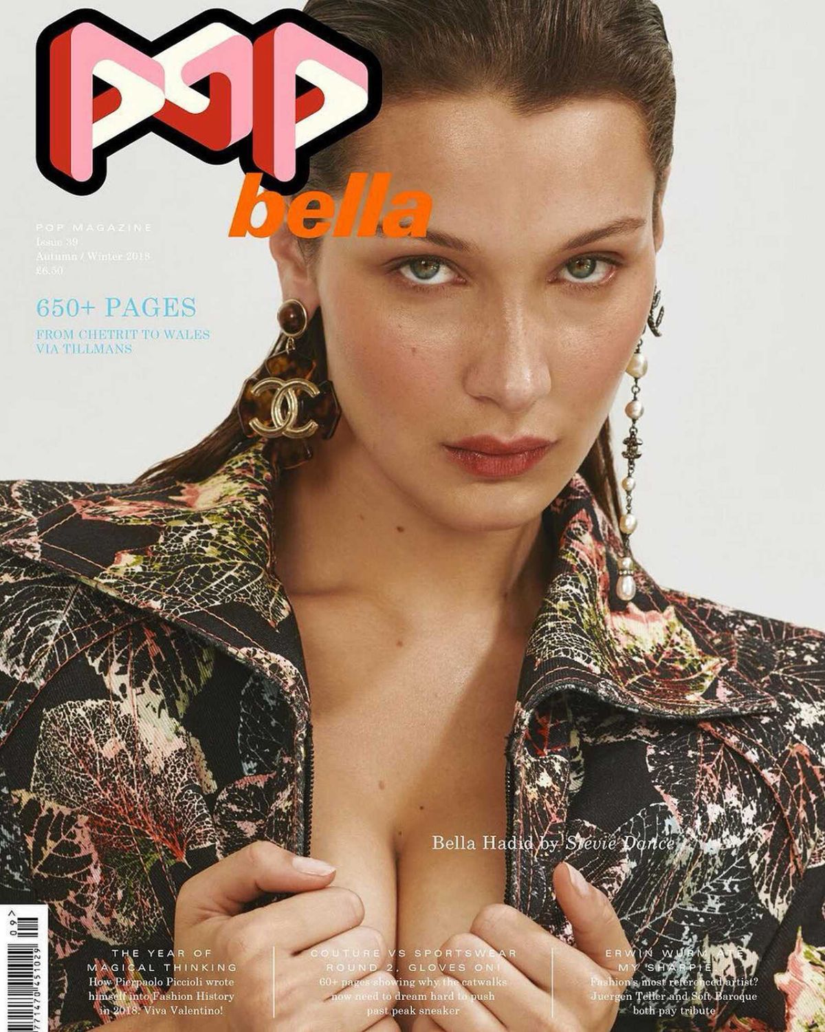 Bella Hadid Covers Pop Magazine Fall-Winter 2018