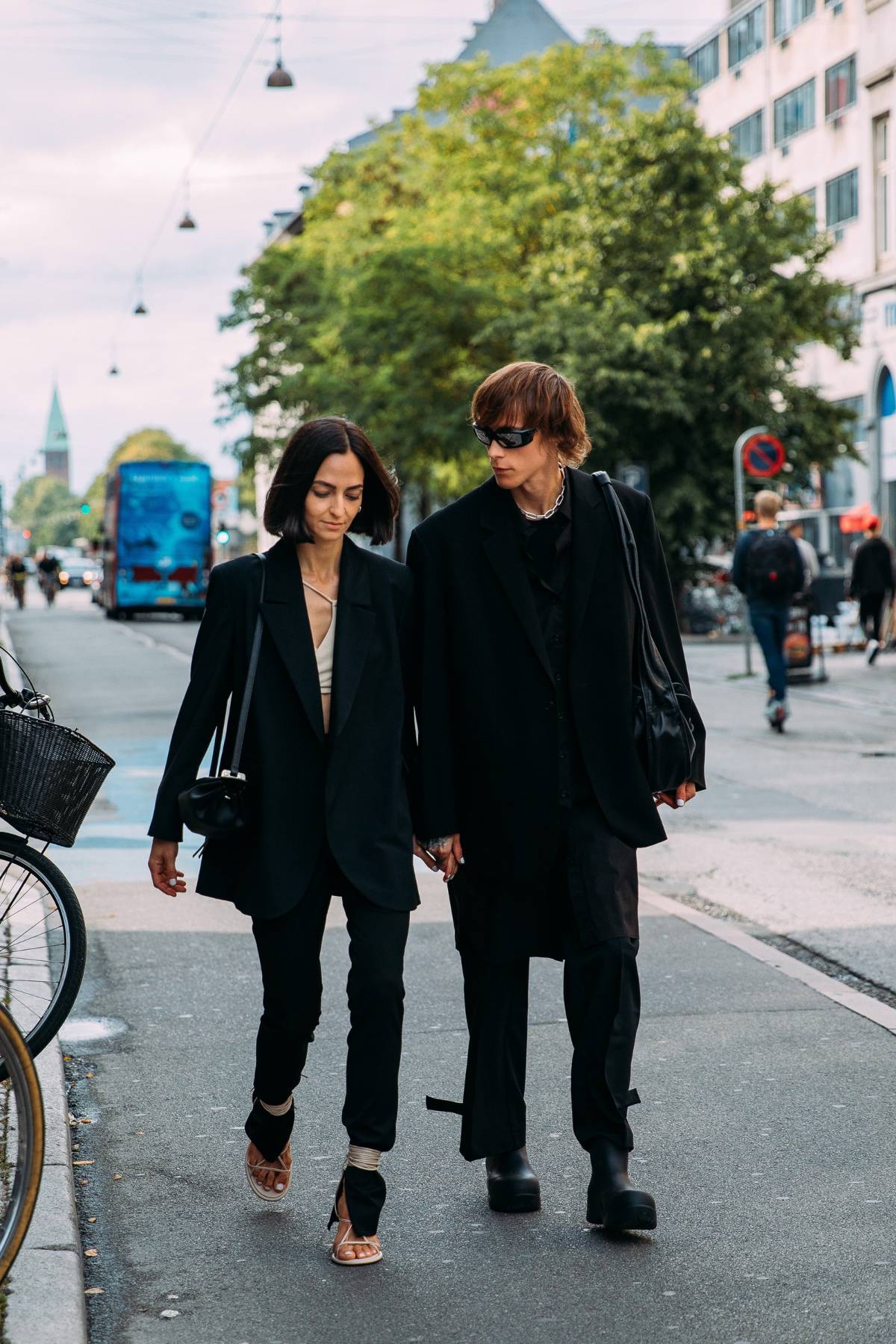 Ilenia Toma & Simon Nygard Minimal Outfits at Copenhagen Fashion Week Spring 2022