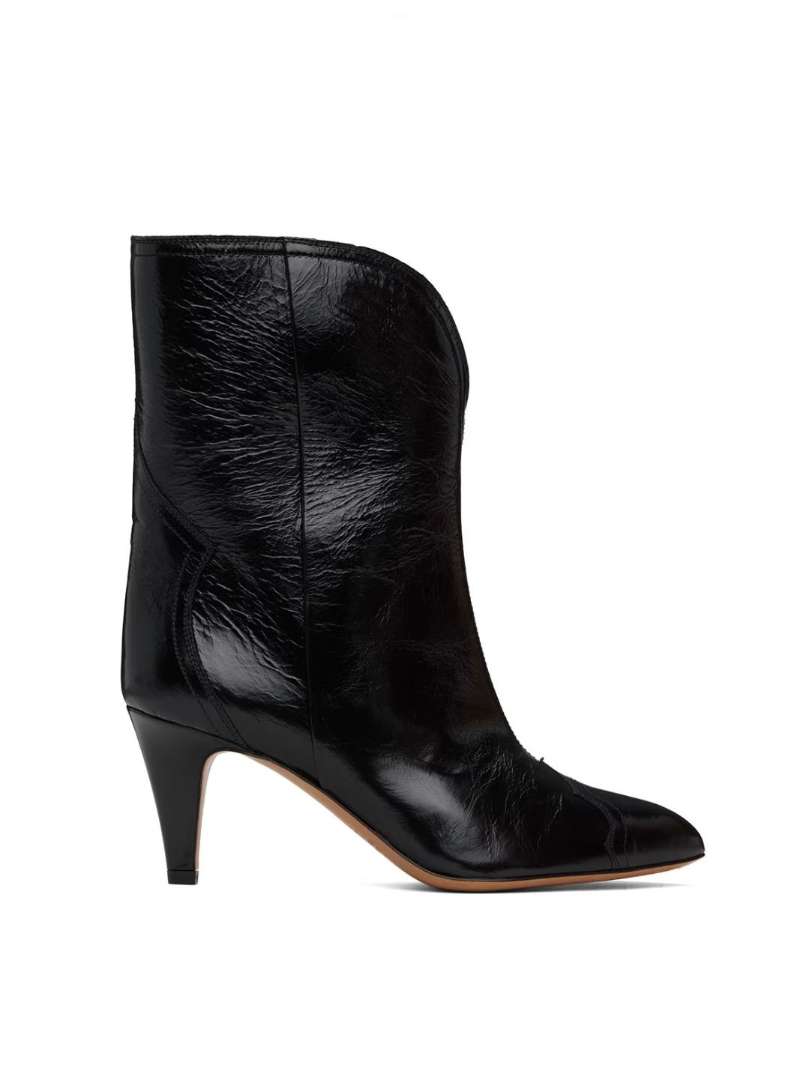 Isabel Marant Black Dytho Heeled Boots SSENSE