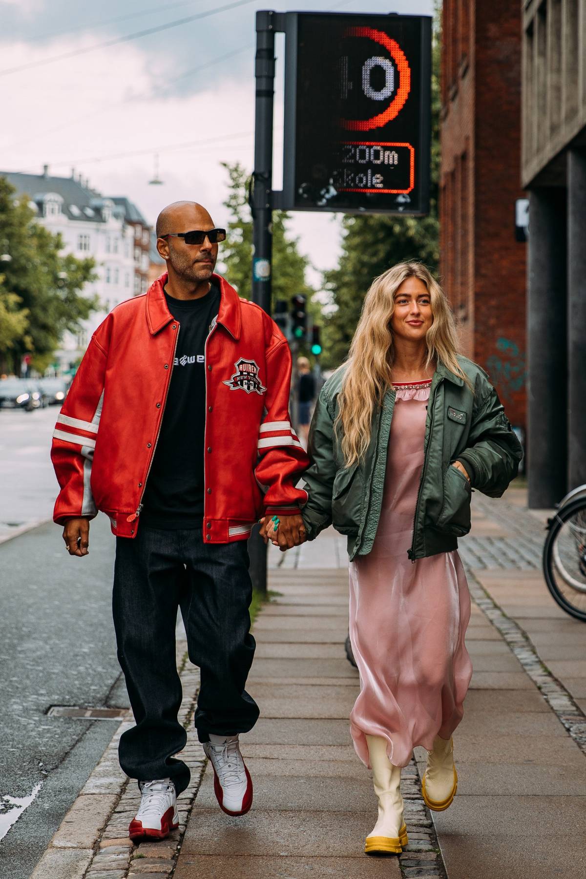 Mads Emil & Emili Sindlev Street Style at Copenhagen Fashion Week Spring 2022 by Style Du Monde