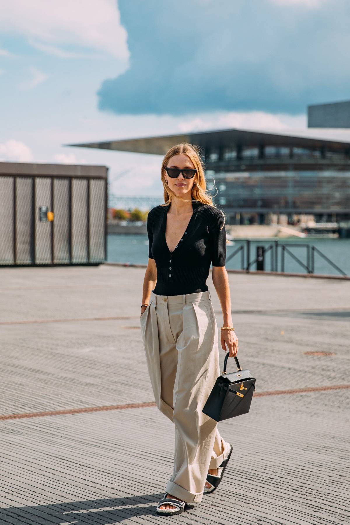 Pernille Teisbaek Street Style at Copenhagen Fashion Week Spring 2022 by Style Du Monde