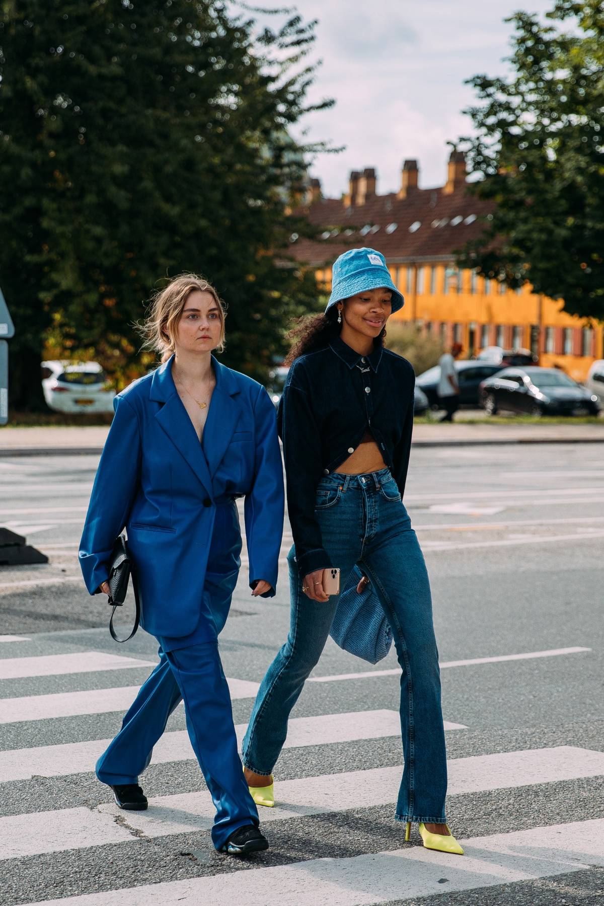 Sofie Fevang & Sara Flaaen Licius Street Style at Copenhagen Fashion Week Spring 2022 by Style Du Monde