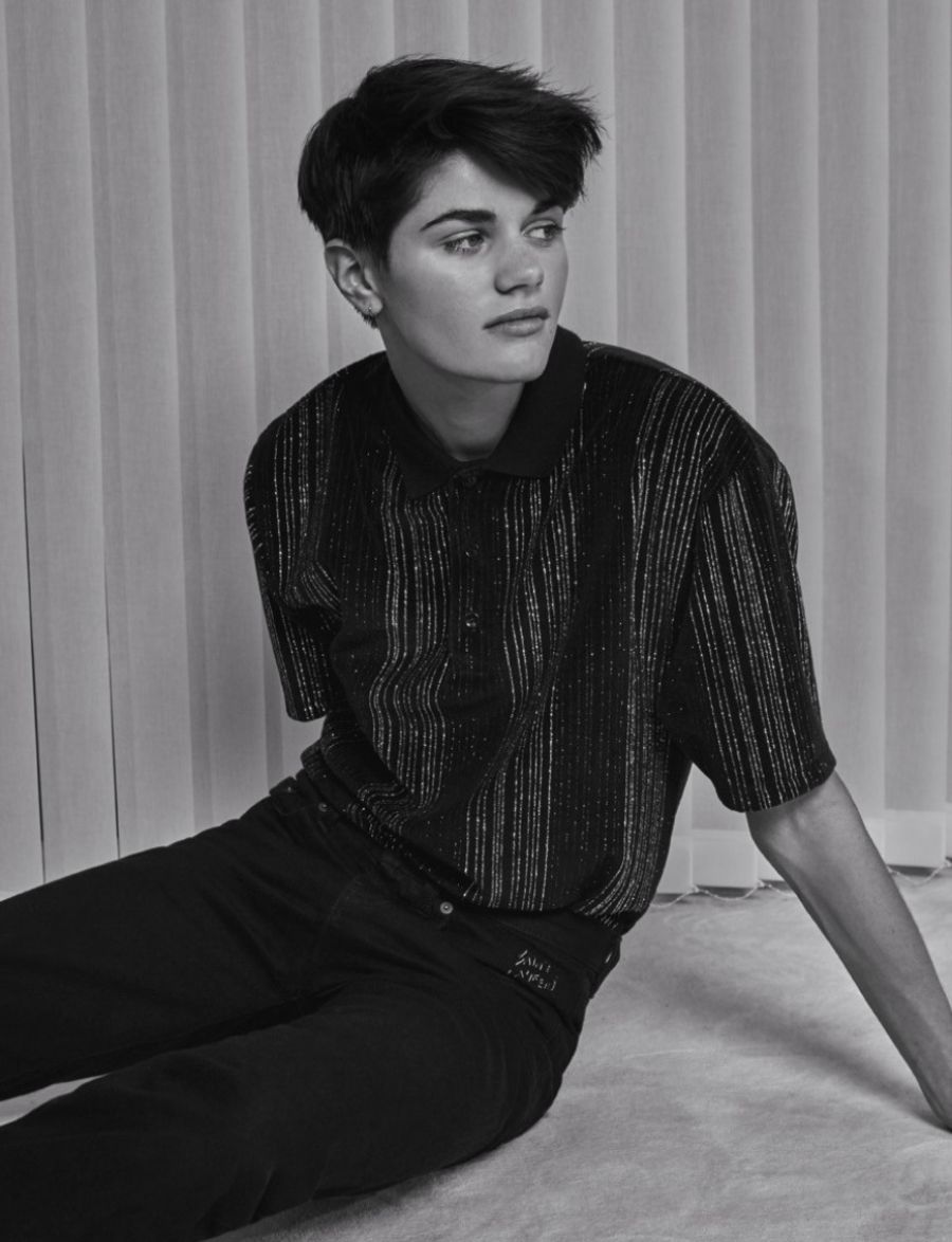Louise Briand by Collier Schorr for Self Service Magazine Fall-Winter 2017. Stylist: Suzanne Koller. Hair Stylist: Holli Smith