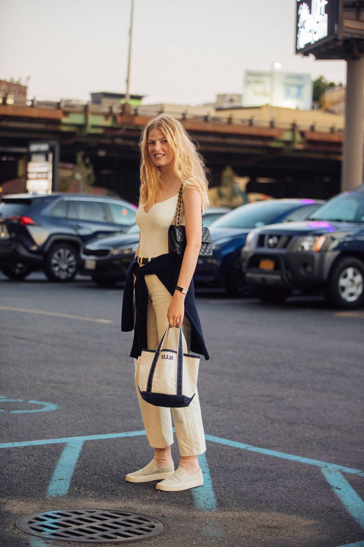 Louise Parker Street Style at New York Fashion Week Spring 2022 by Melodie Jeng