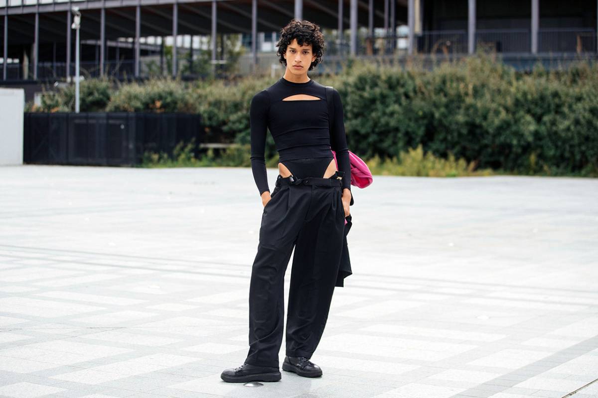 Magdaleno Delgado Street Style at Paris Fashion Week Spring 2022 by Melodie Jeng