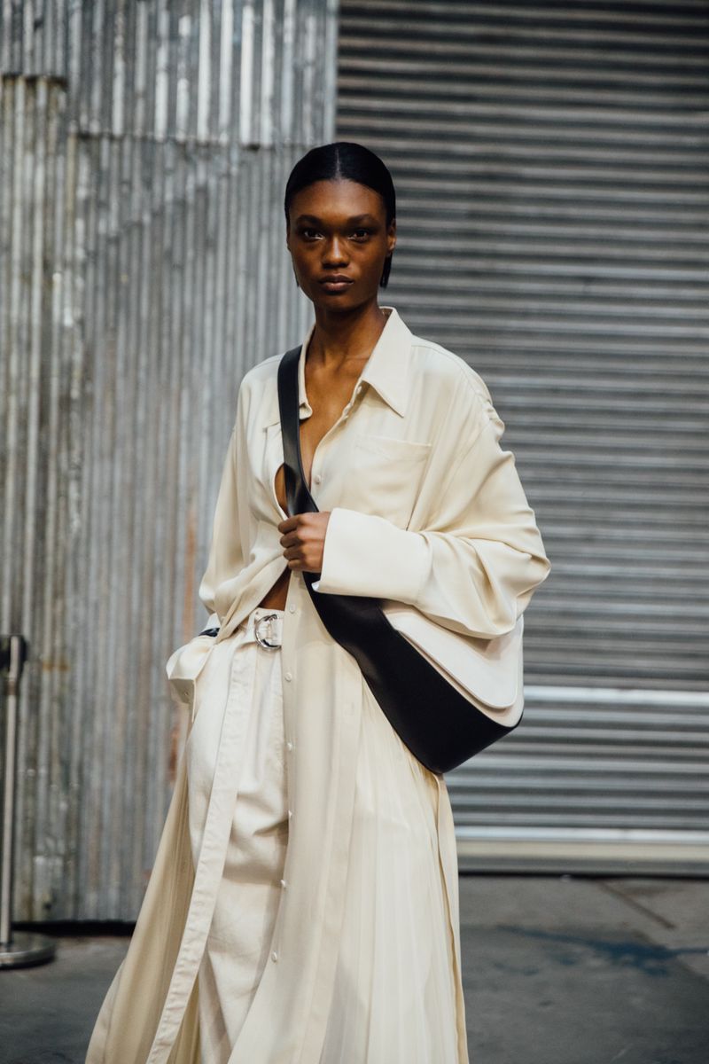 Naki Depass Street Style at New York Fashion Week Spring 2022 by Melodie Jeng