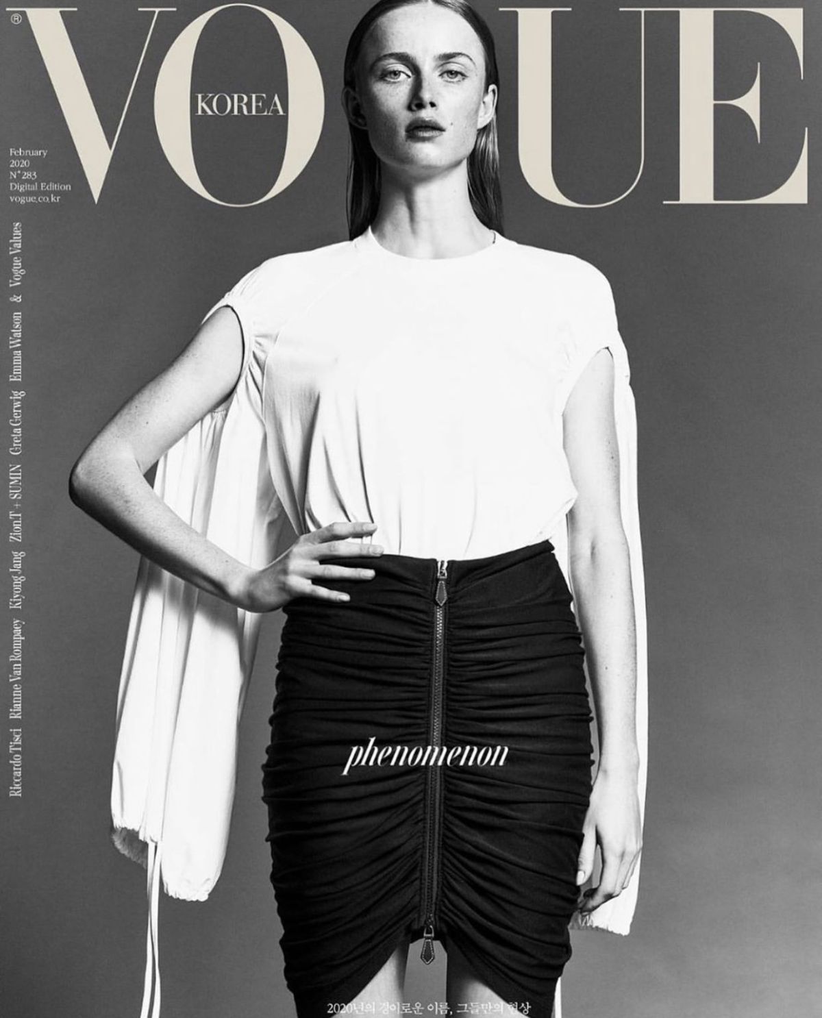 Rianne Van Rompaey Covers Vogue Korea February 2020