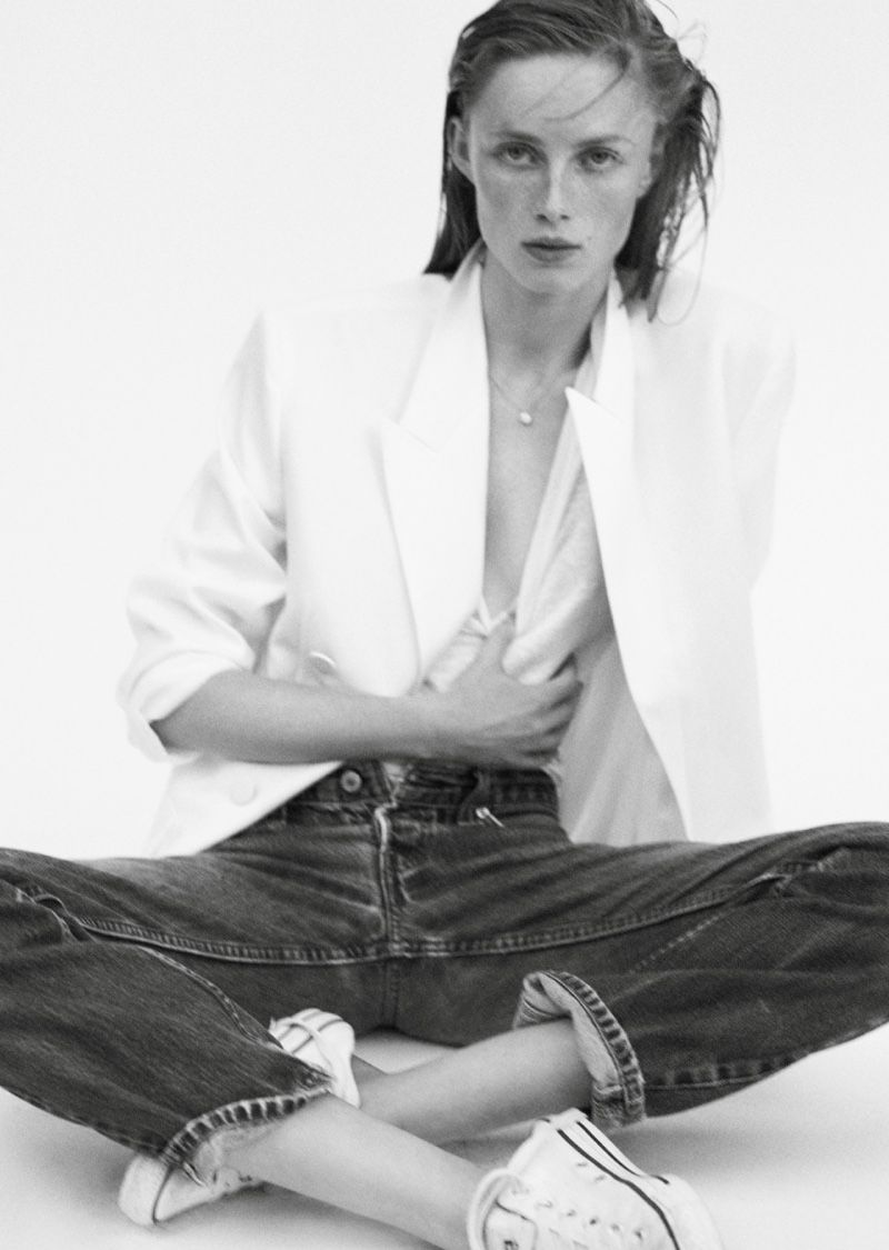 Rianne van Rompaey as Jane Birkin for Vogue Paris January 2019 by Karim Sadli