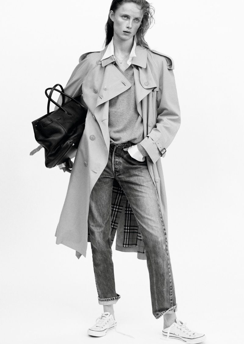 Rianne van Rompaey as Jane Birkin for Vogue Paris January 2019 by Karim Sadli