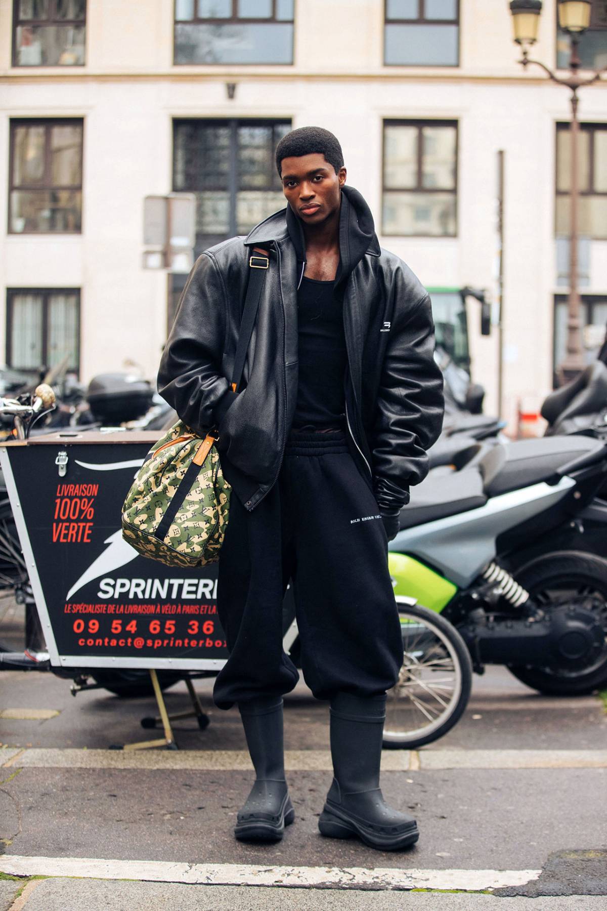 Alton Mason Street Style at Paris Fashion Week Men’s Fall-Winter 2022