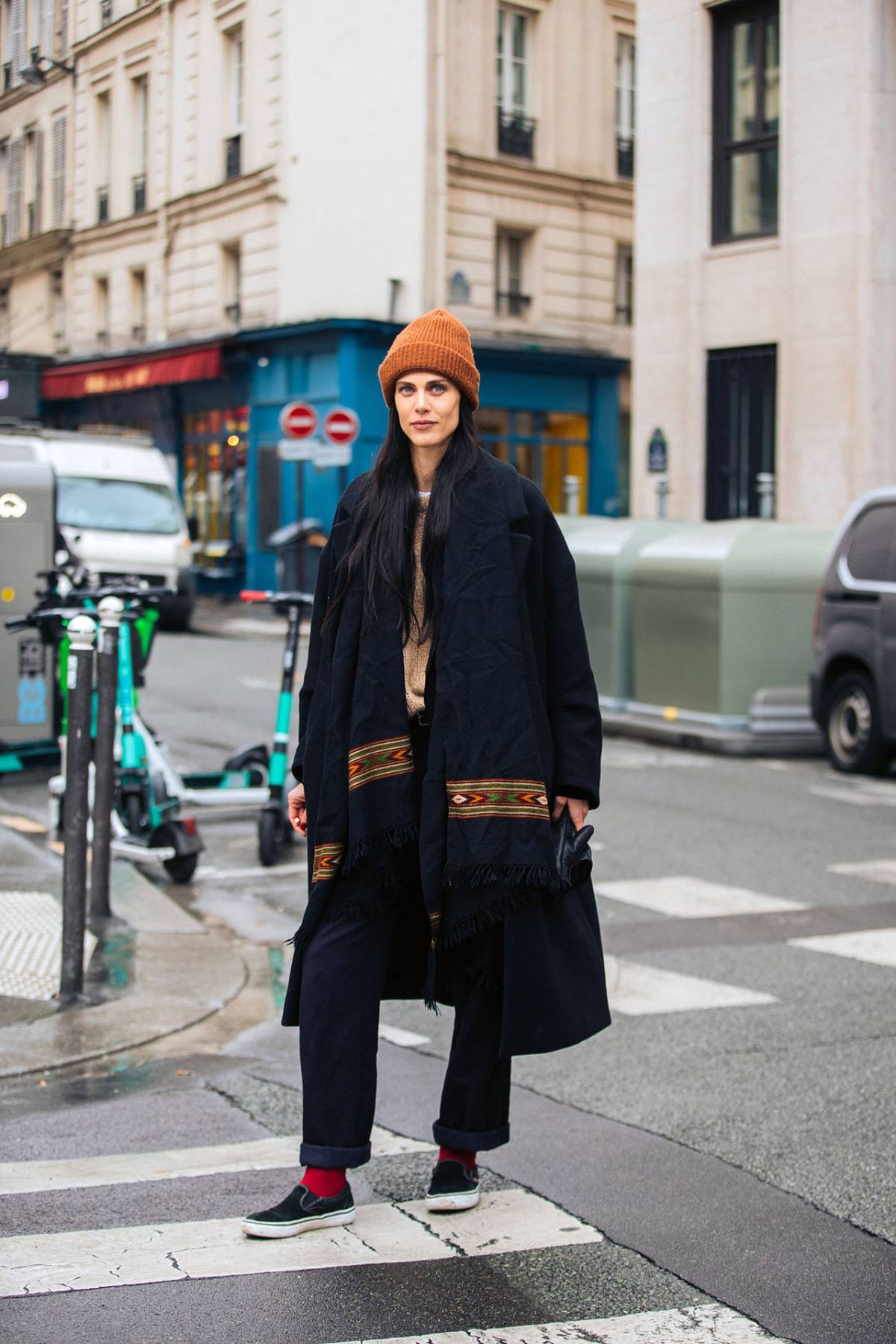 Aymeline Valade Street Style at Paris Fashion Week Men’s Fall-Winter 2022