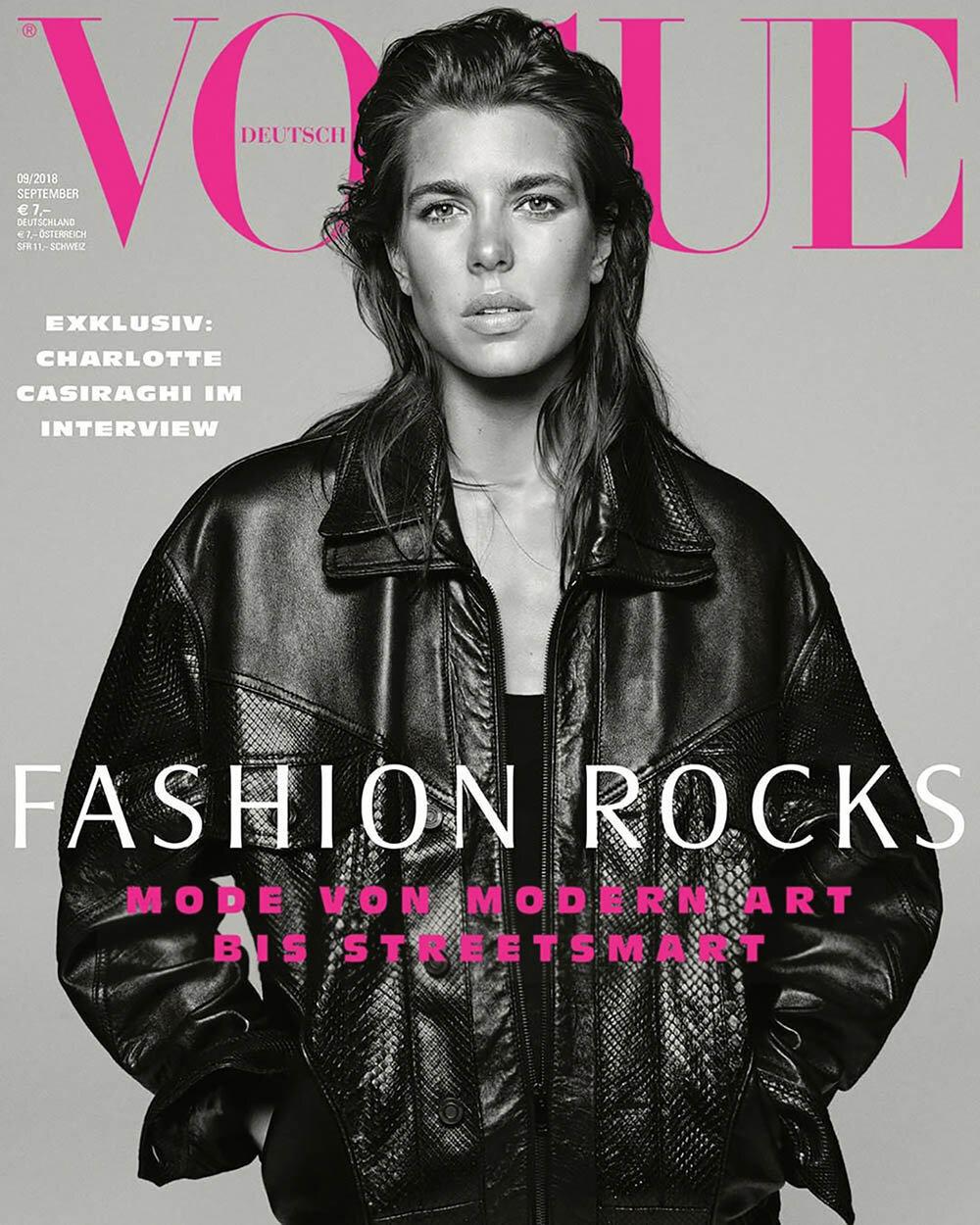 Charlotte Casiraghi Covers Vogue Germany September 2018