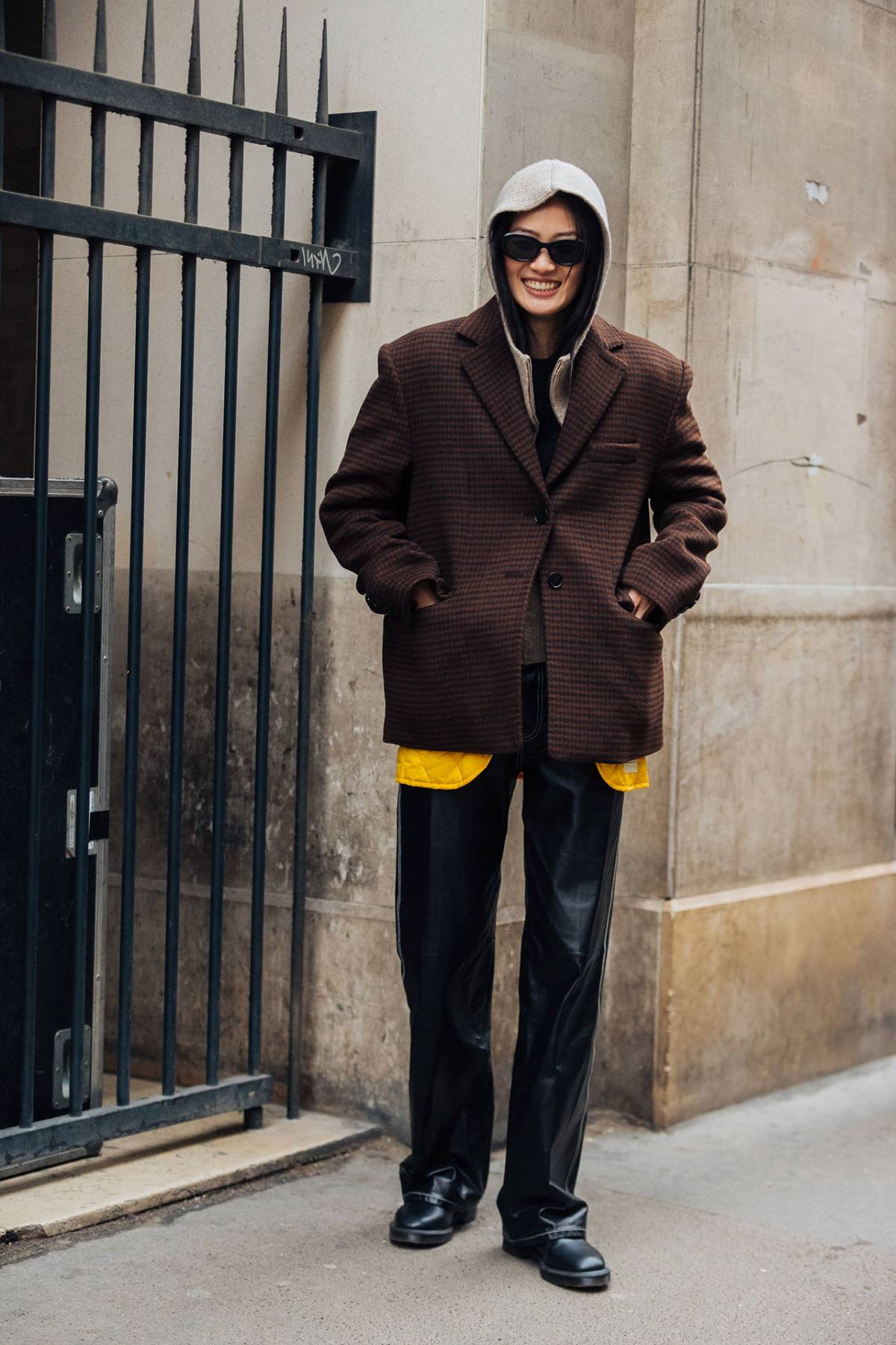 Hyunji Shin Street Style at Paris Fashion Week Men’s Fall-Winter 2022