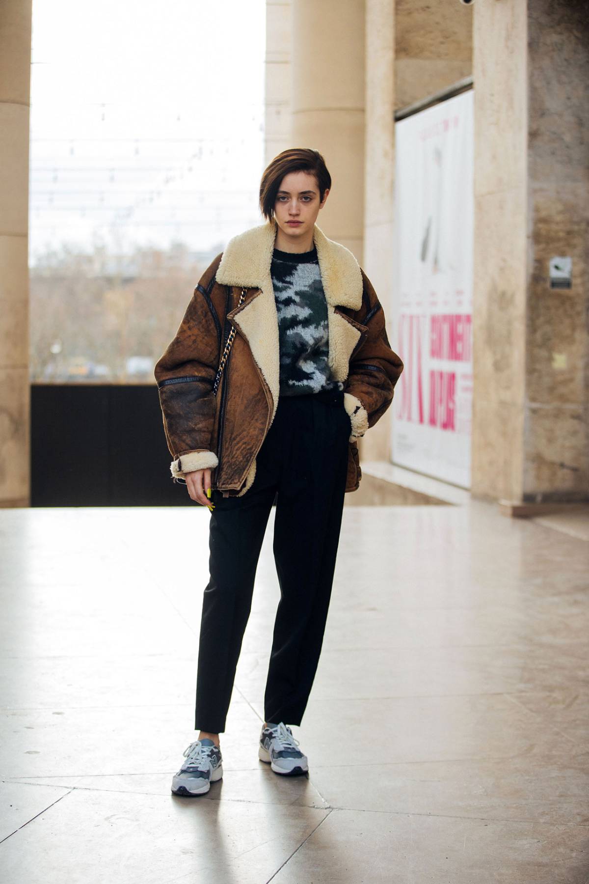 Kim Schell Street Style at Paris Fashion Week Men’s Fall-Winter 2022