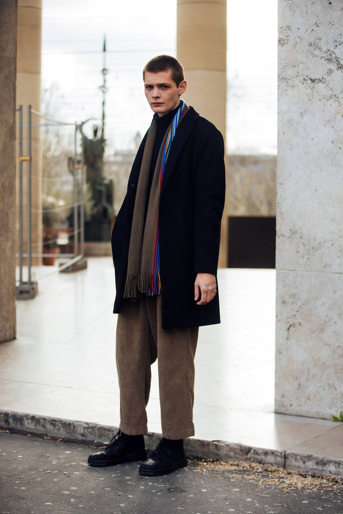 Lucas Dermont Street Style at Paris Fashion Week Men’s Fall-Winter 2022