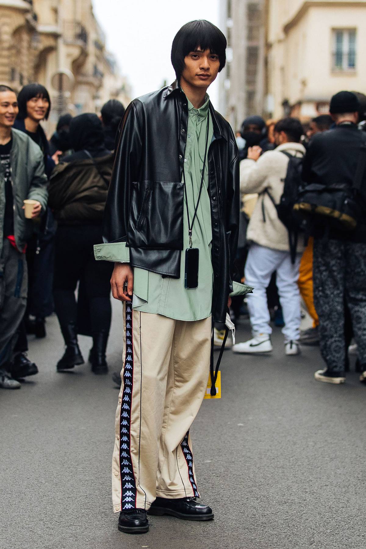 Takuma Amakasu Street Style at Paris Fashion Week Men’s Fall-Winter 2022