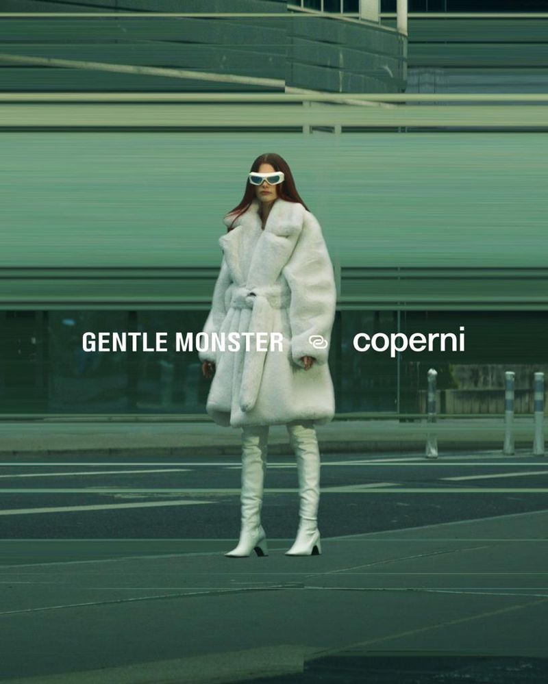 Jeanne Zheng, Le Diouck & Louise Robert by Alexandre Silberstein for Gentle Monster x Coperni 2022 Ad Campaign