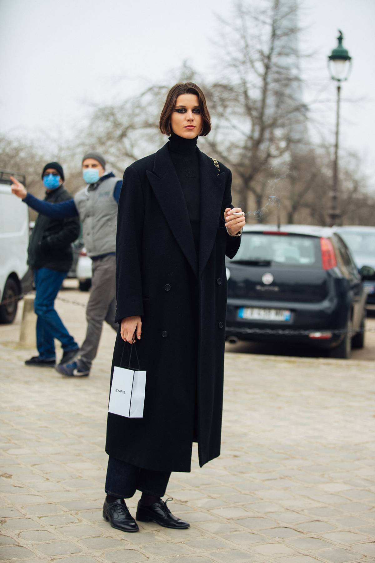 Vivienne Rohner Street Style at Paris Haute Couture Week Spring-Summer 2022