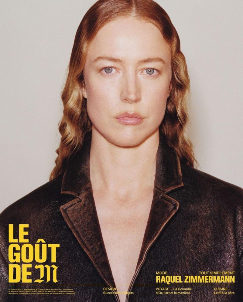 Le Gout de M: Raquel Zimmermann by Drew Vickers for M le Magazine du Monde March 2022