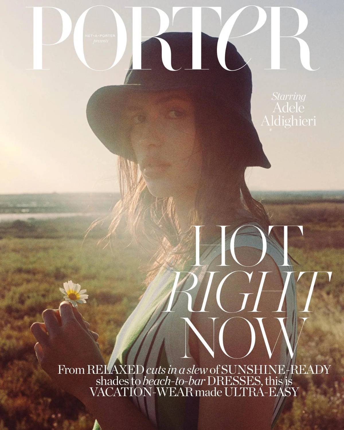 Adele Aldighieri Covers Porter Magazine May 2022