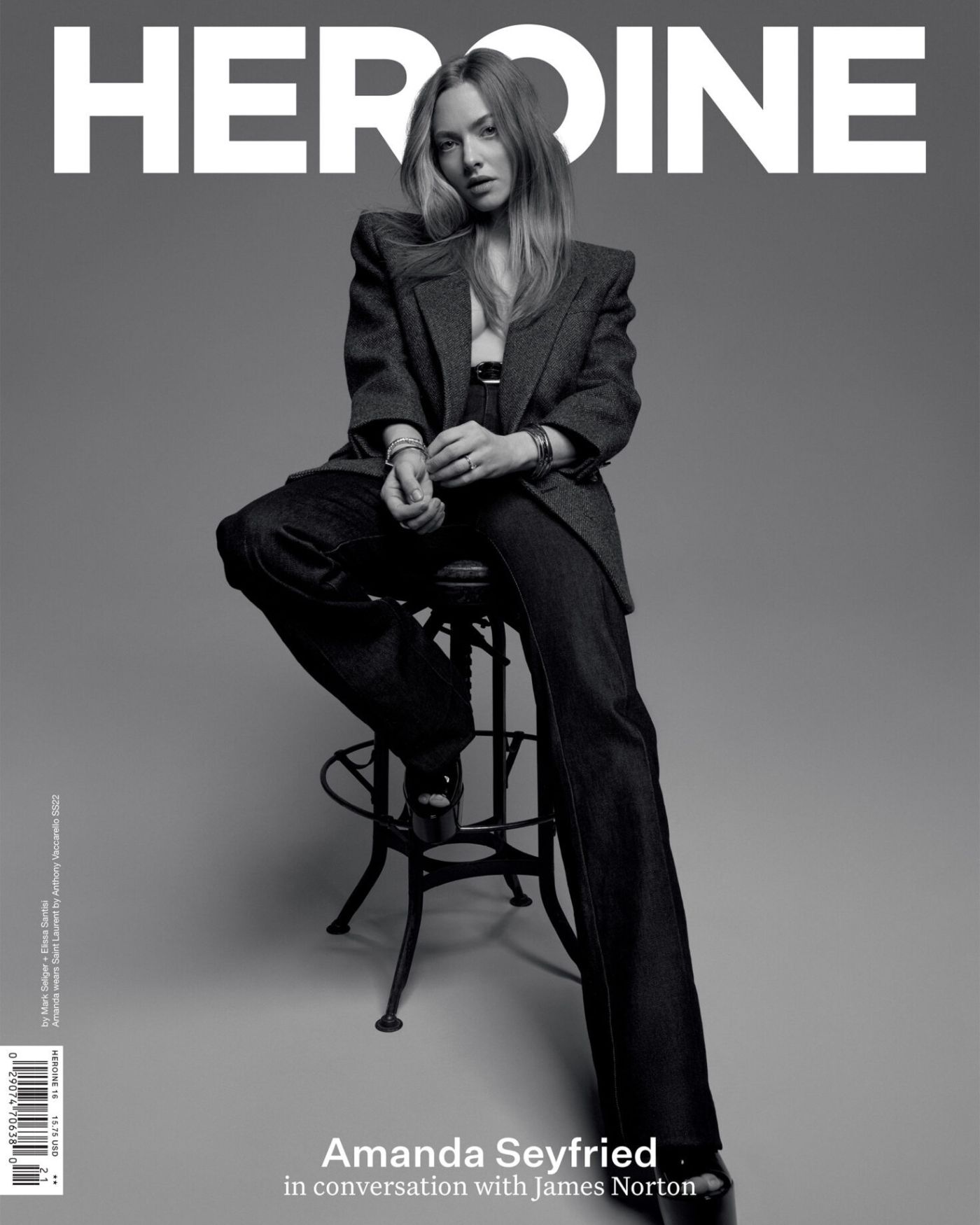Amanda Seyfried Covers Heroine Magazine Spring-Summer 2022