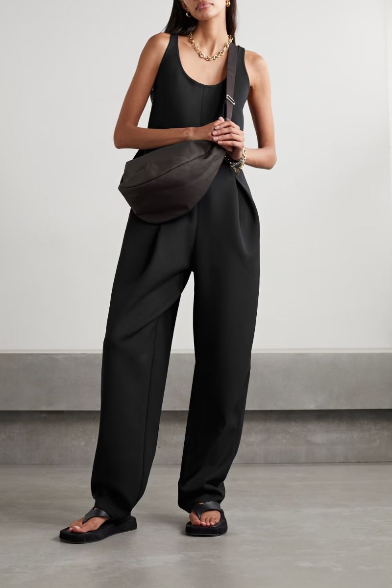 Black Gage stretch-jersey jumpsuit  THE ROW  NET-A-PORTER