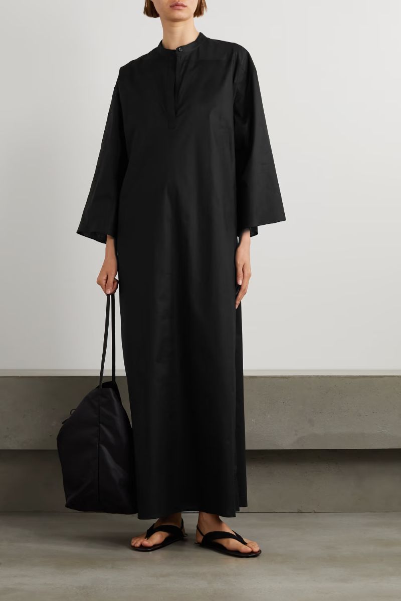 Black Lanna cotton-voile maxi dress  THE ROW  NET-A-PORTER