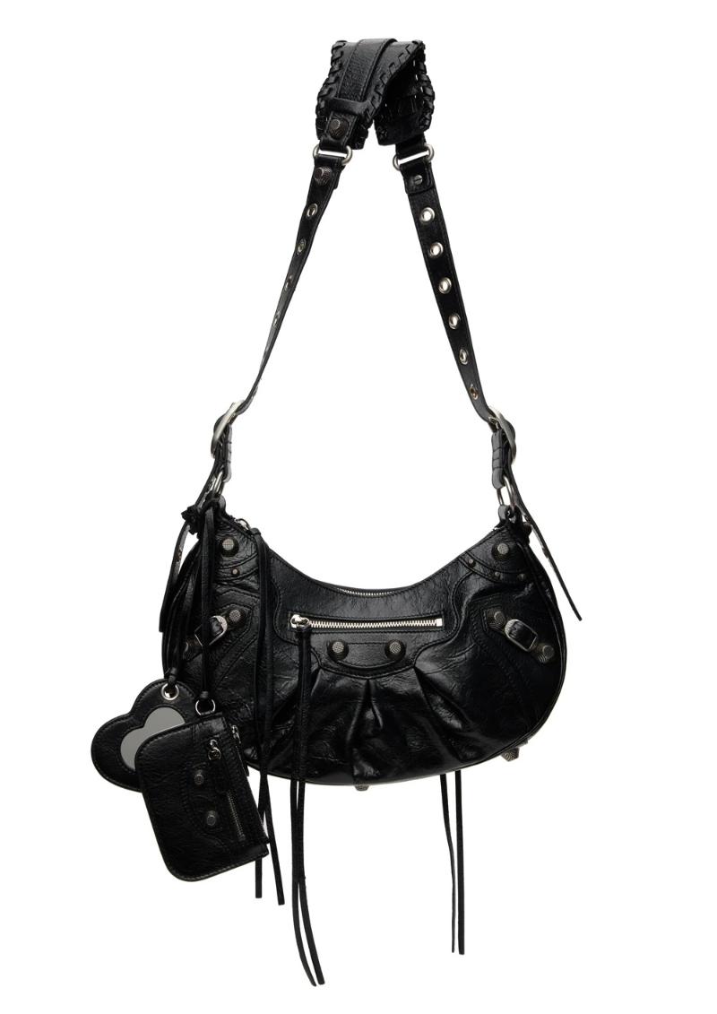 Balenciaga Black Small Le Cagole Shoulder Bag  SSENSE
