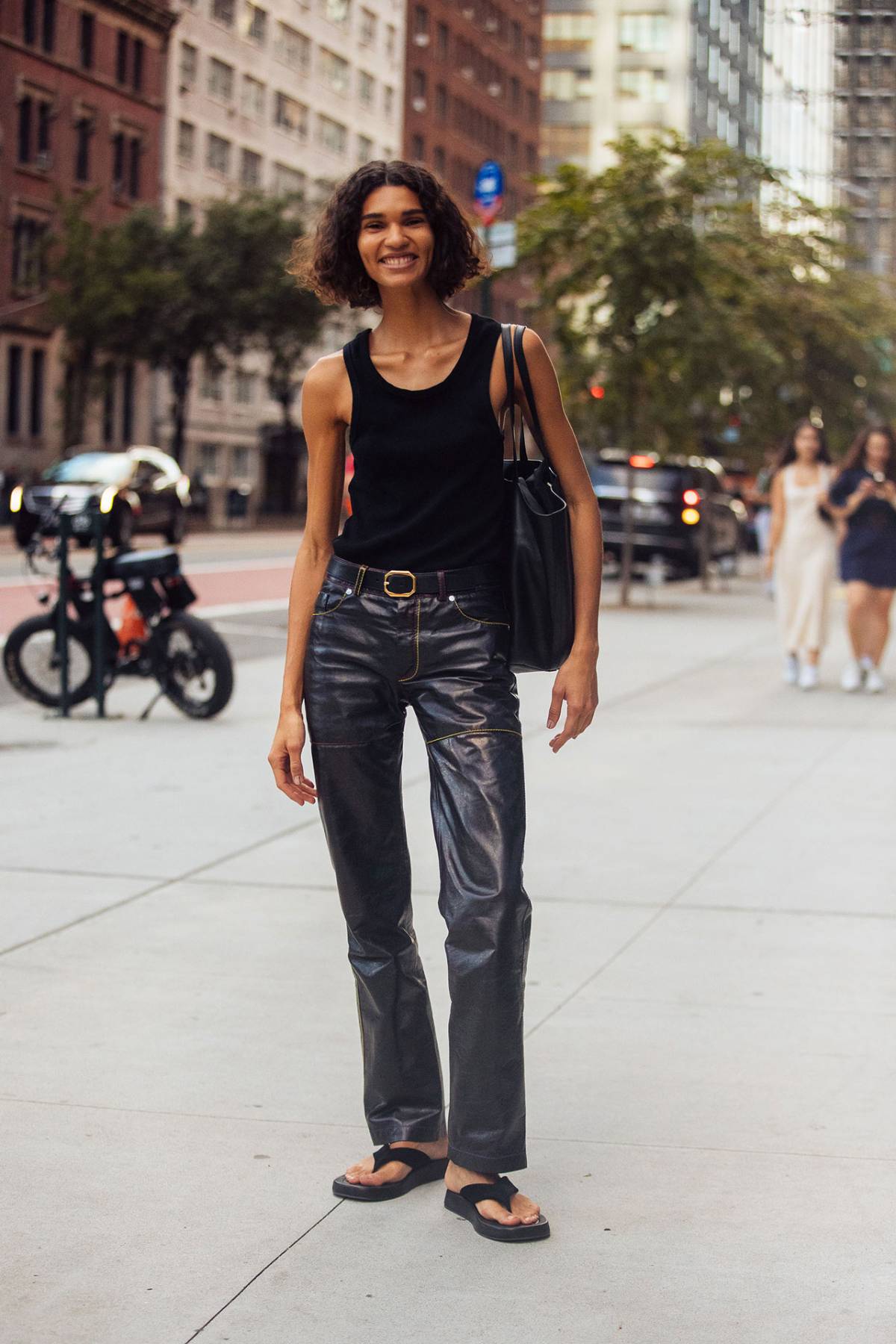 Barbara Valente Minimalist Street Style at New York Fashion Week Spring-Summer 2023 by Melodie Jeng