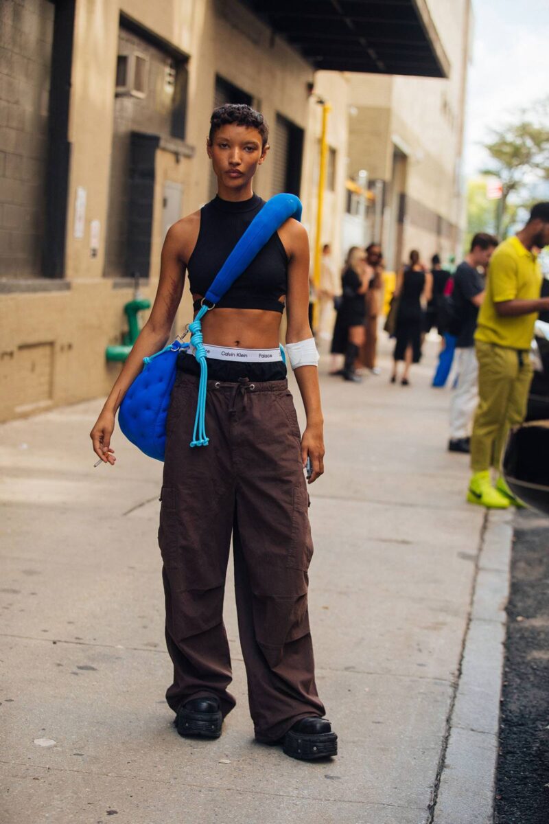 Model Street Style at New York Fashion Week Spring-Summer 2023 ...