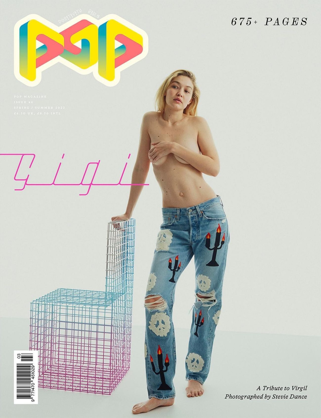 Gigi Hadid Covers Pop Magazine Spring-Summer 2022
