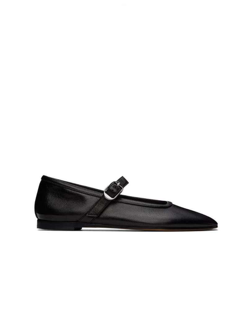 Le Monde Beryl Black Mary Jane Ballerina Flats  SSENSE