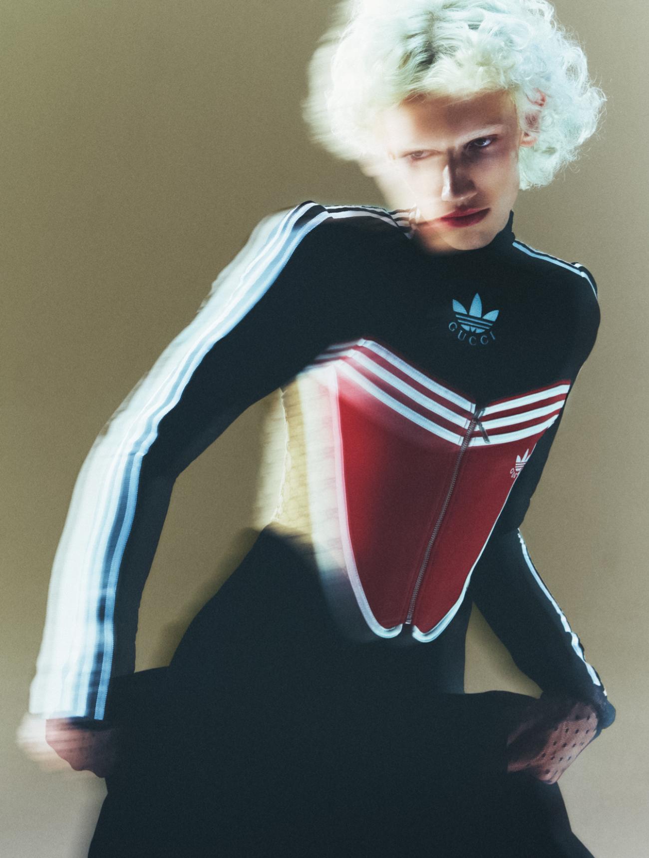 Maty Drazek in Adidas x Gucci by Thue Norgaard for Another Magazine Fall-Winter 2022