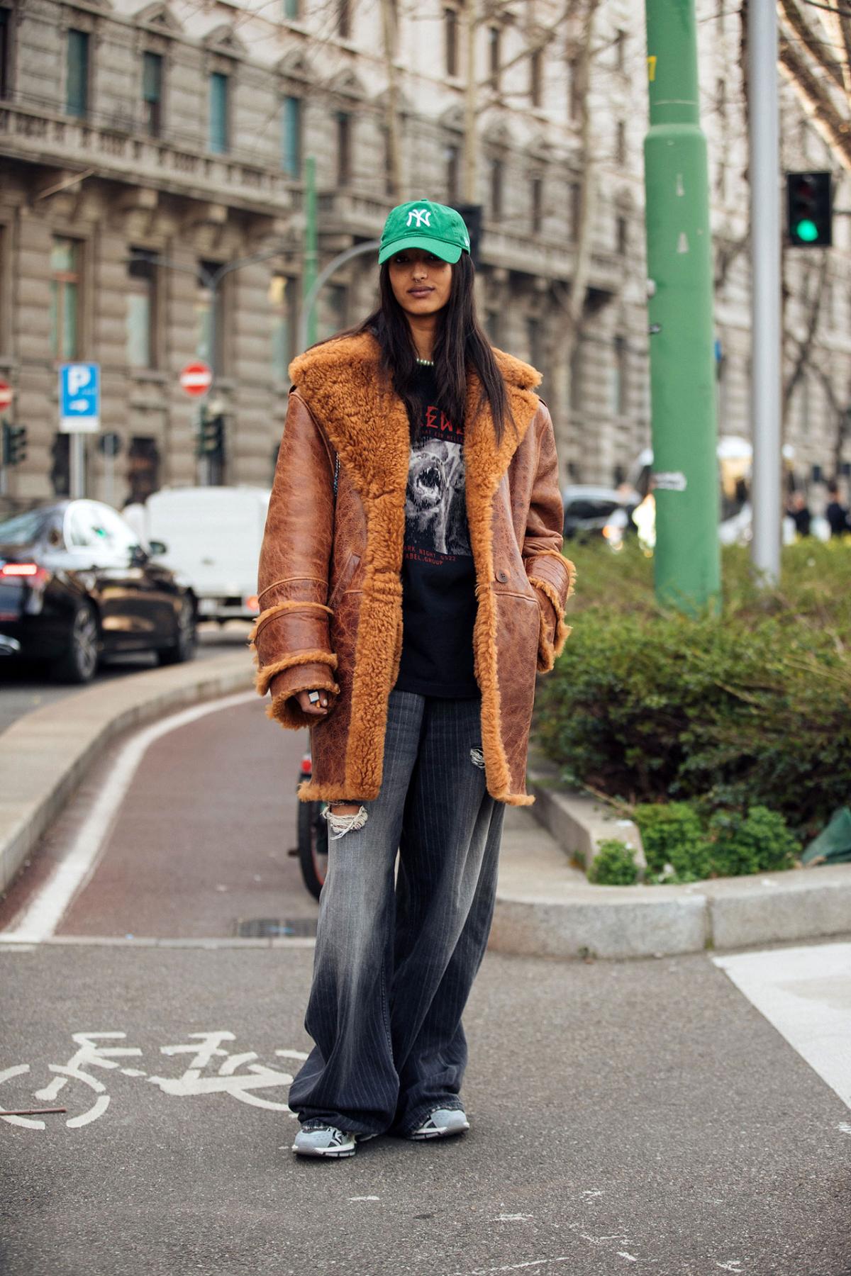 Mona Tougaard Street Style at Milan Fashion Week Fall-Winter 2022