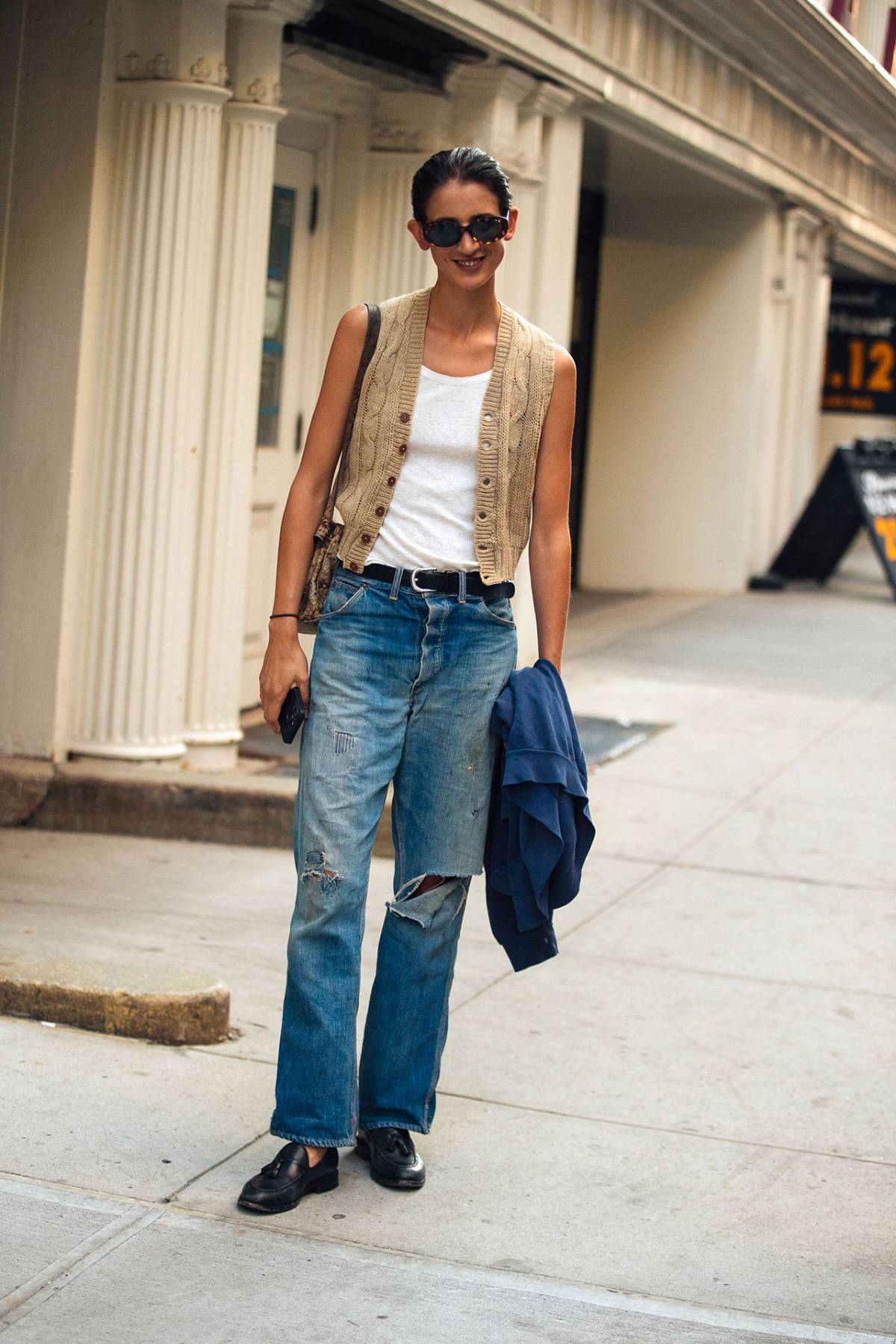 Rachel Marx Minimalist Street Style at New York Fashion Week Spring-Summer 2023