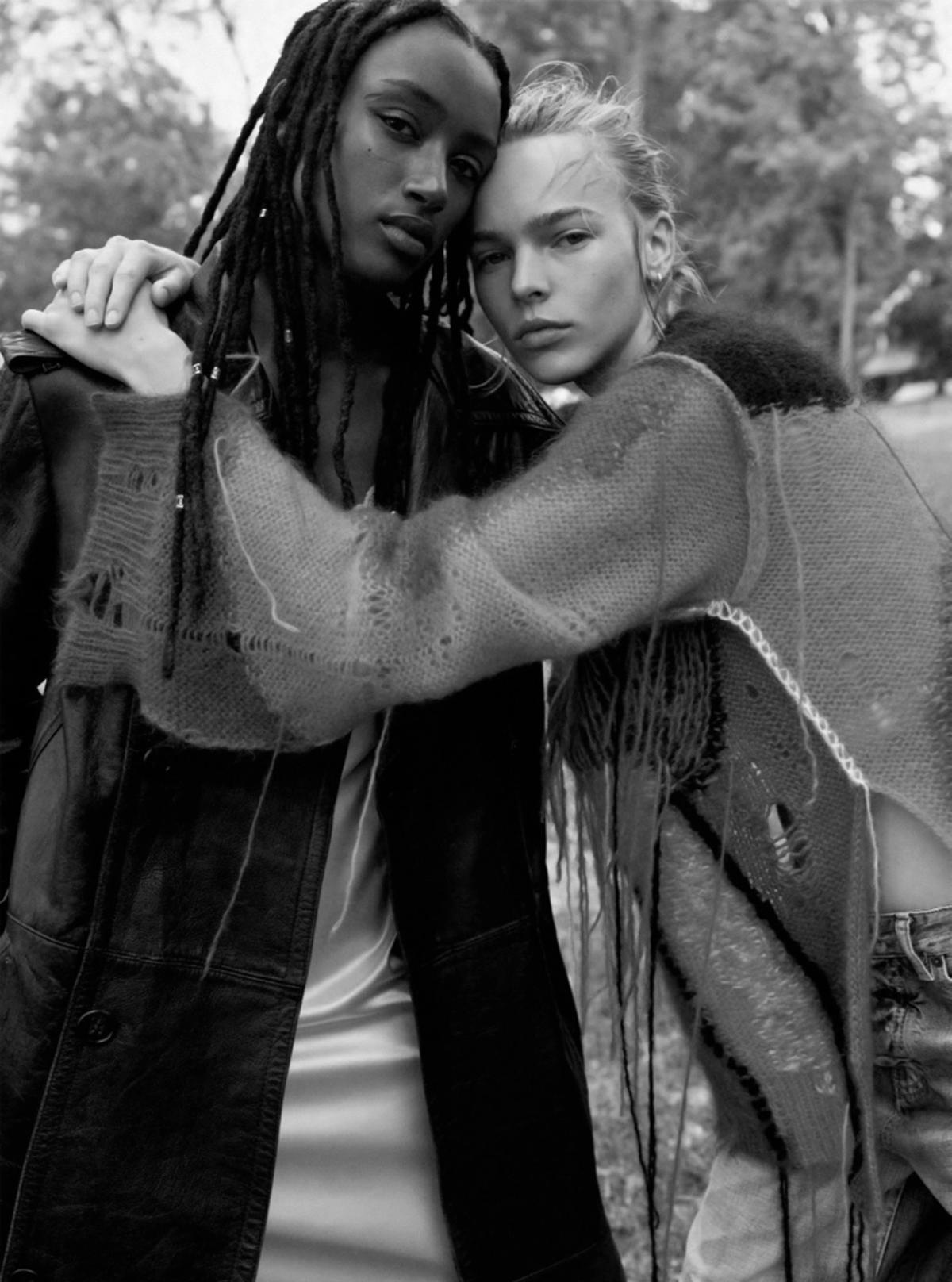 Amelie Nsengiyumva & Puck Schrover by Karim Sadli for British Vogue October 2022