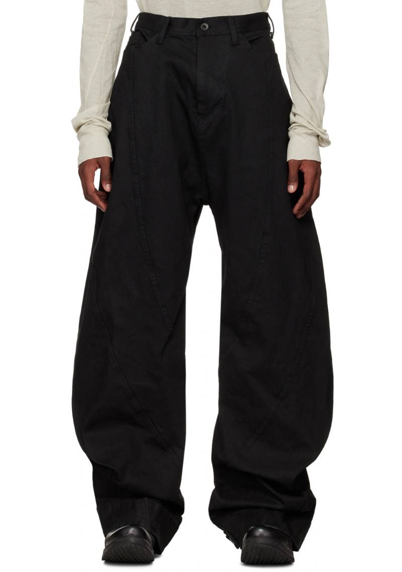 Julius Black Bending Baggy Jeans  SSENSE Menswear