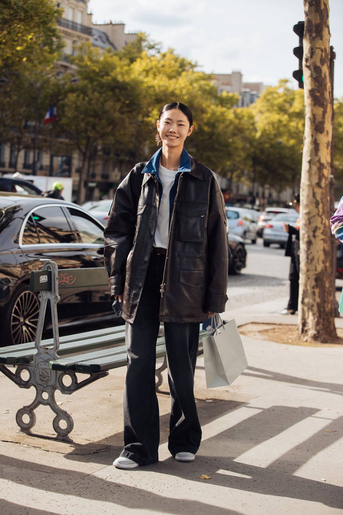Sijia Kang Street Style at Paris Fashion Week Spring-Summer 2023