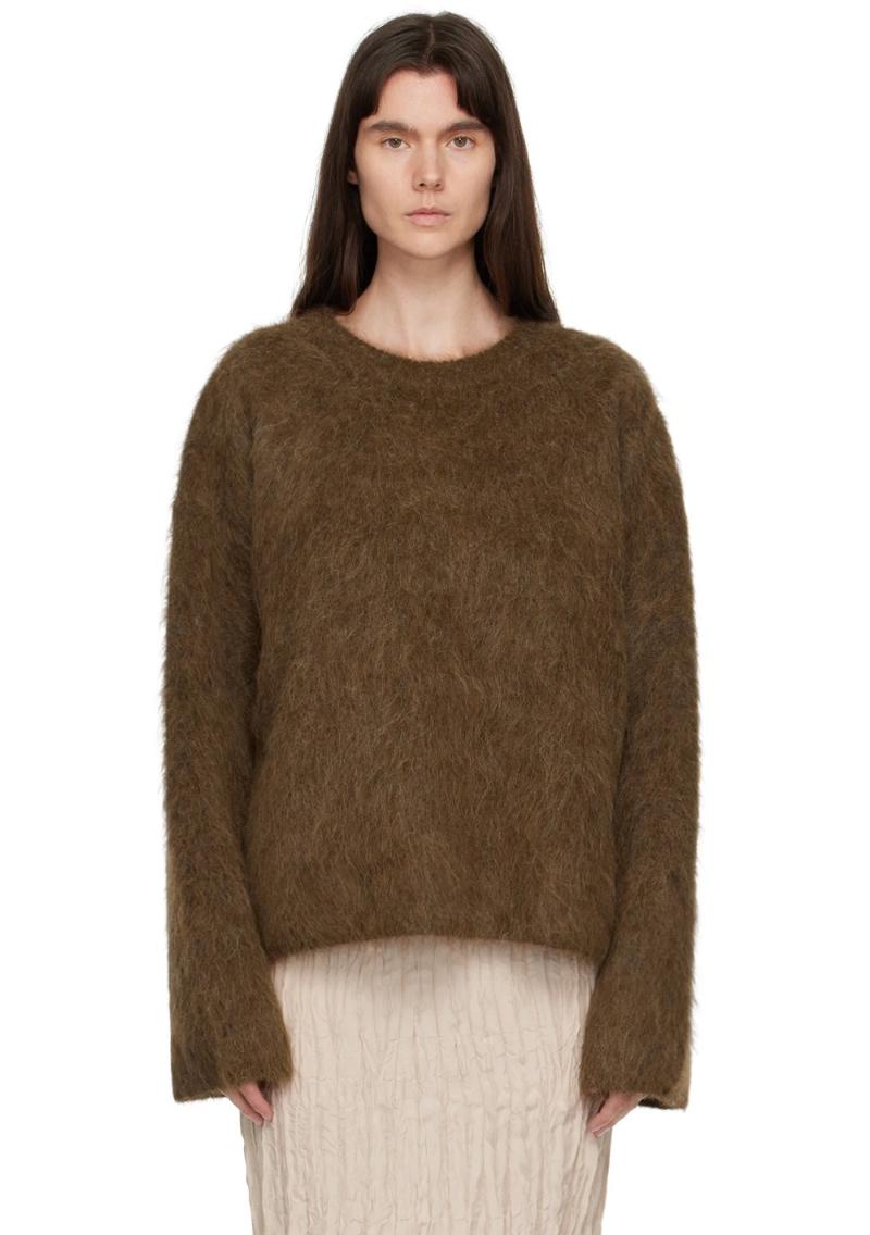 Totême Brown Boxy Sweater SSENSE