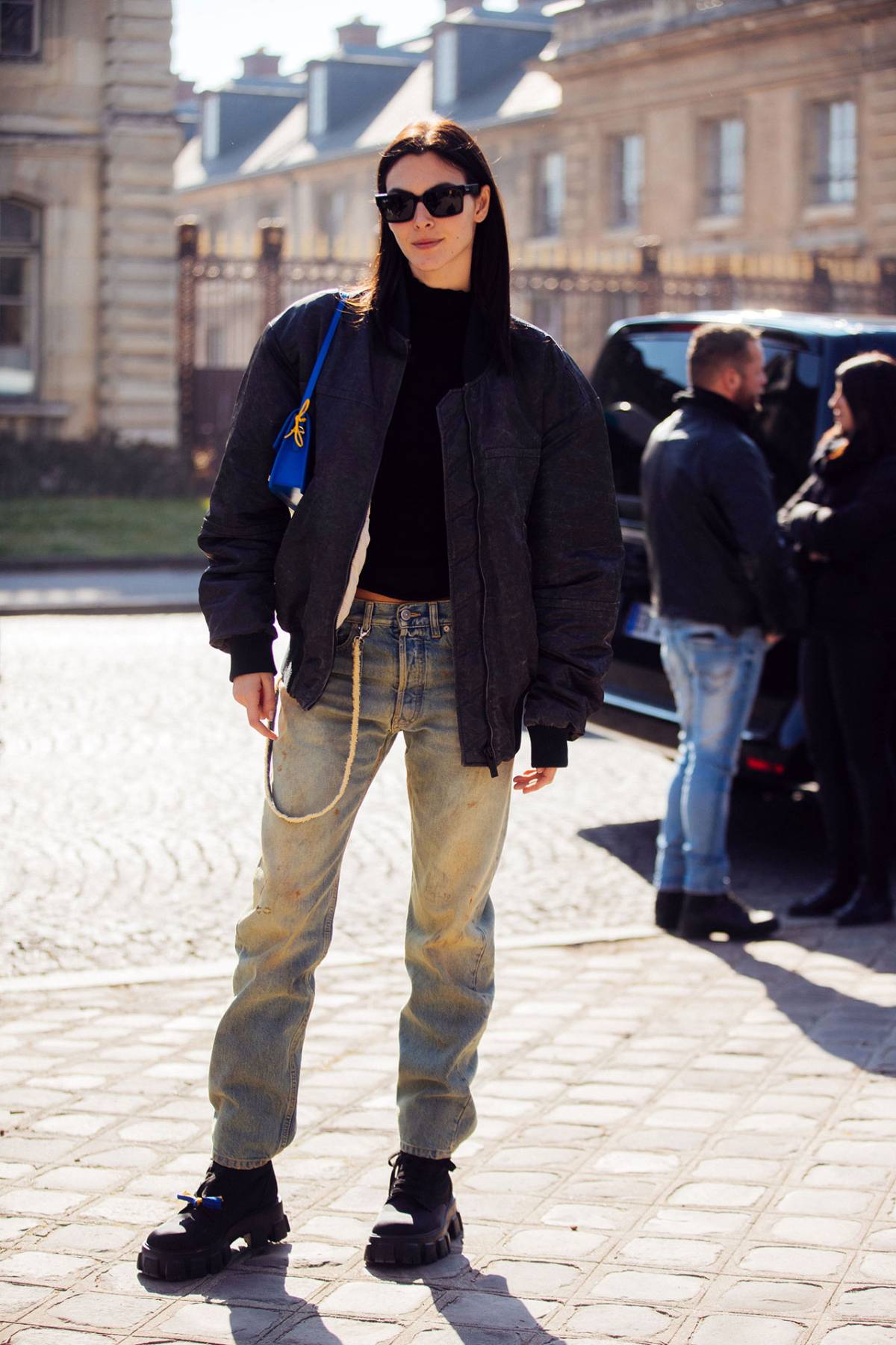 Vittoria Ceretti Street Style at Paris Fashion Week Fall-Winter 2022 by Melodie Jeng
