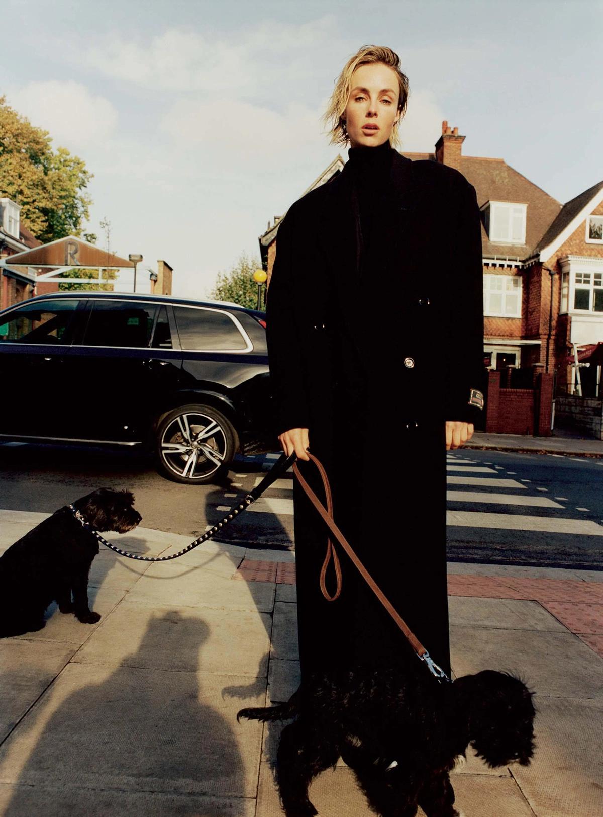 Edie Campbell in Gucci Coat by Misha Taylor for The Sunday Times Style Magazine November 2022