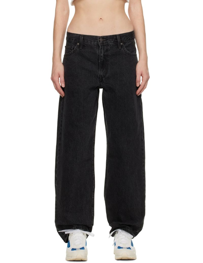 Black Baggy Dad Jeans by Levi's on Sale