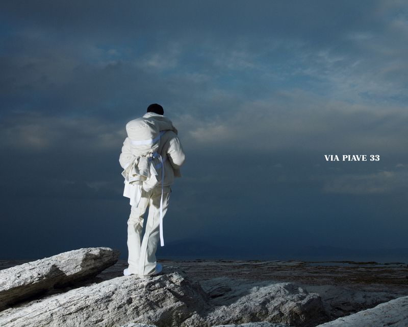 Hicham & Michaela Mysliveckova by Ismael Moumin for Via Piave 33 Polar Campaign