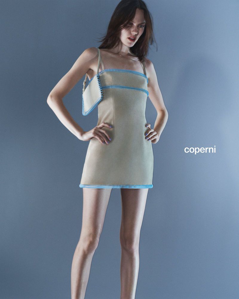 Kiki Willems by Thue Norgaard for Coperni Resort 2023 Ad Campaign