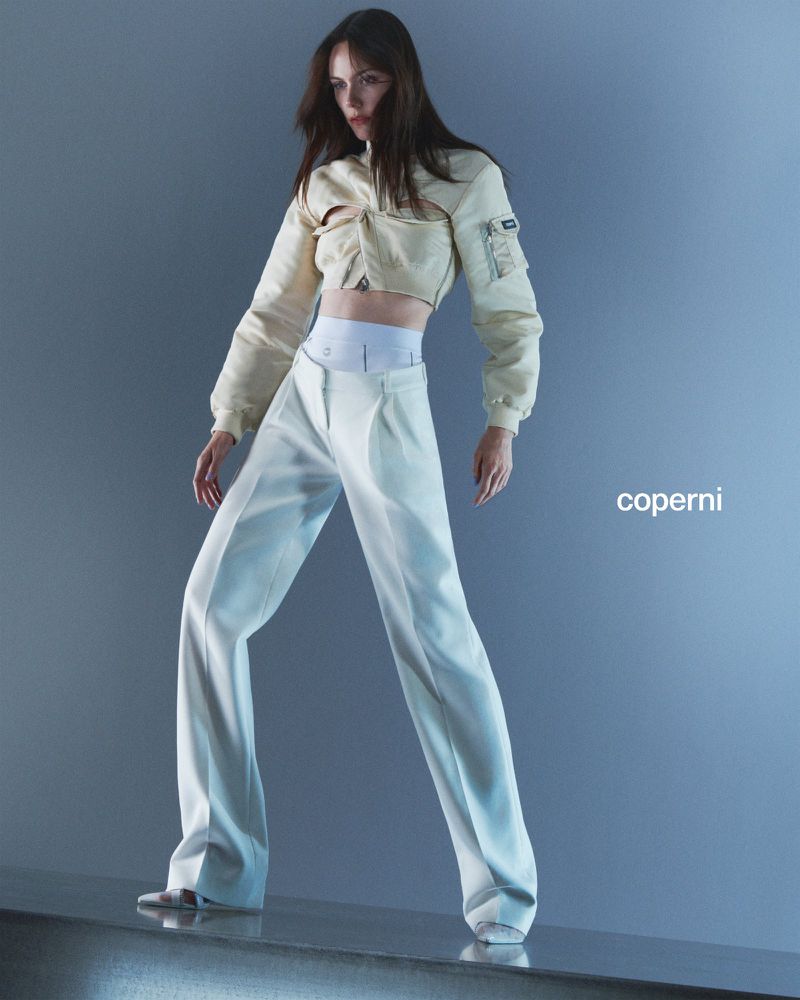 Kiki Willems by Thue Norgaard for Coperni Resort 2023 Ad Campaign