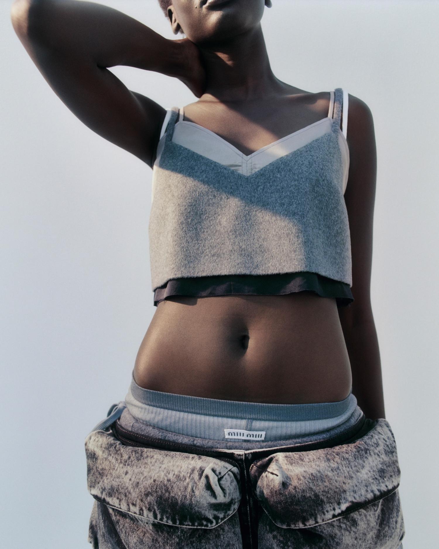 Achol Ayor by Zoe Ghertner for Miu Miu Spring-Summer 2023 Ad Campaign Minimal Fashion