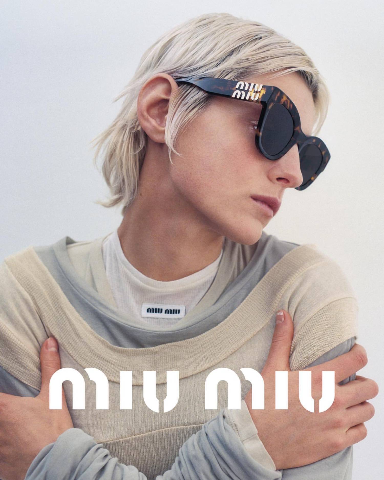 Emma Corrin by Zoe Ghertner for Miu Miu Spring-Summer 2023 Ad Campaign