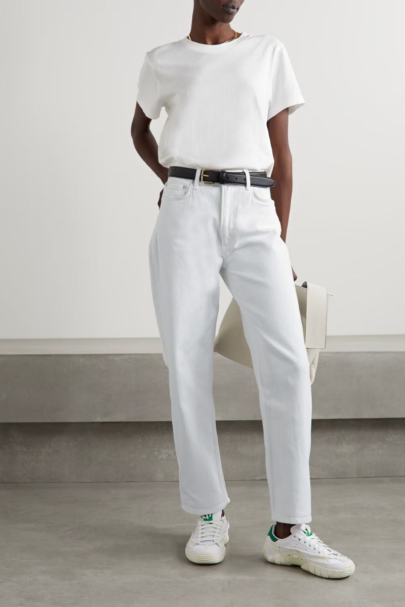 White Harlow mid-rise straight-leg jeans  RAG & BONE  NET-A-PORTER