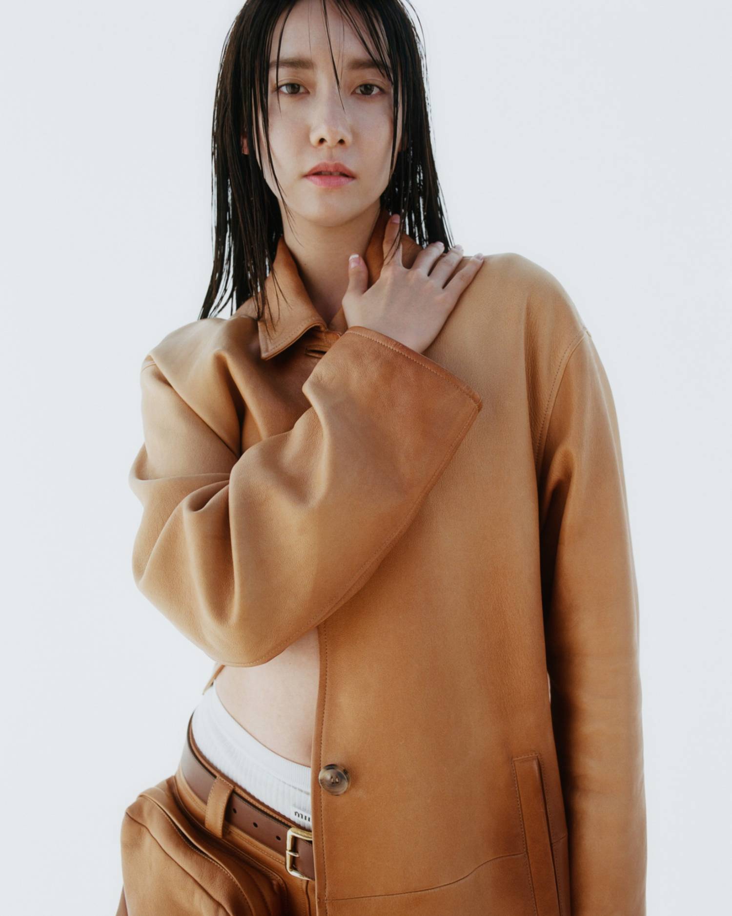 Yoona Lim by Zoe Ghertner for Miu Miu Spring-Summer 2023 Ad Campaign Minimal Fashion